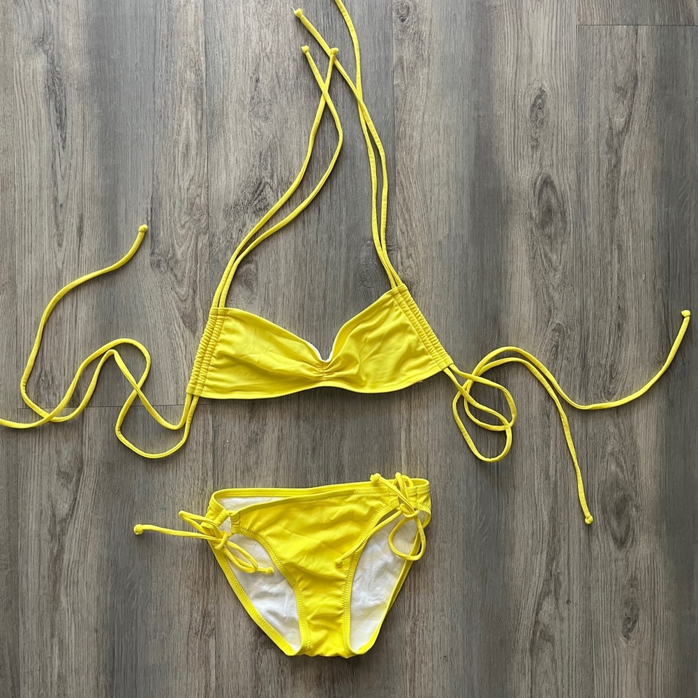Victoria’s Secret Bright Yellow Bikini Set